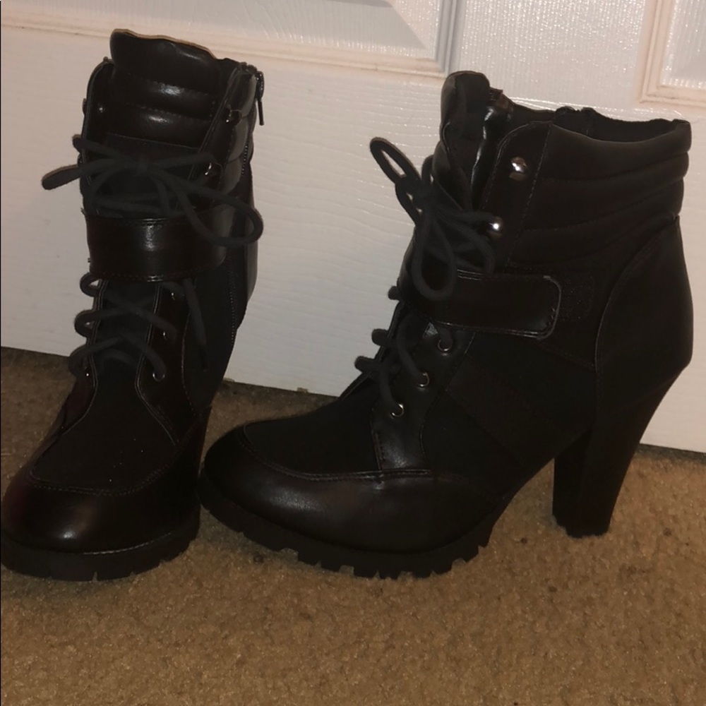 Lace-up Booties